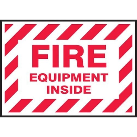 FIRE SAFETY LABEL FIRE EQUIPMENT LFXG514VSP